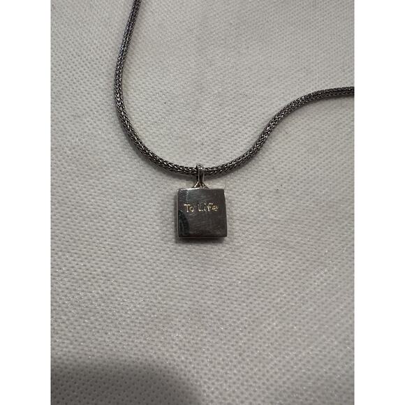 Chai Silver 18k Vermeil Rare Jewish Museum Cynthia Gale Necklace - Picture 2 of 7